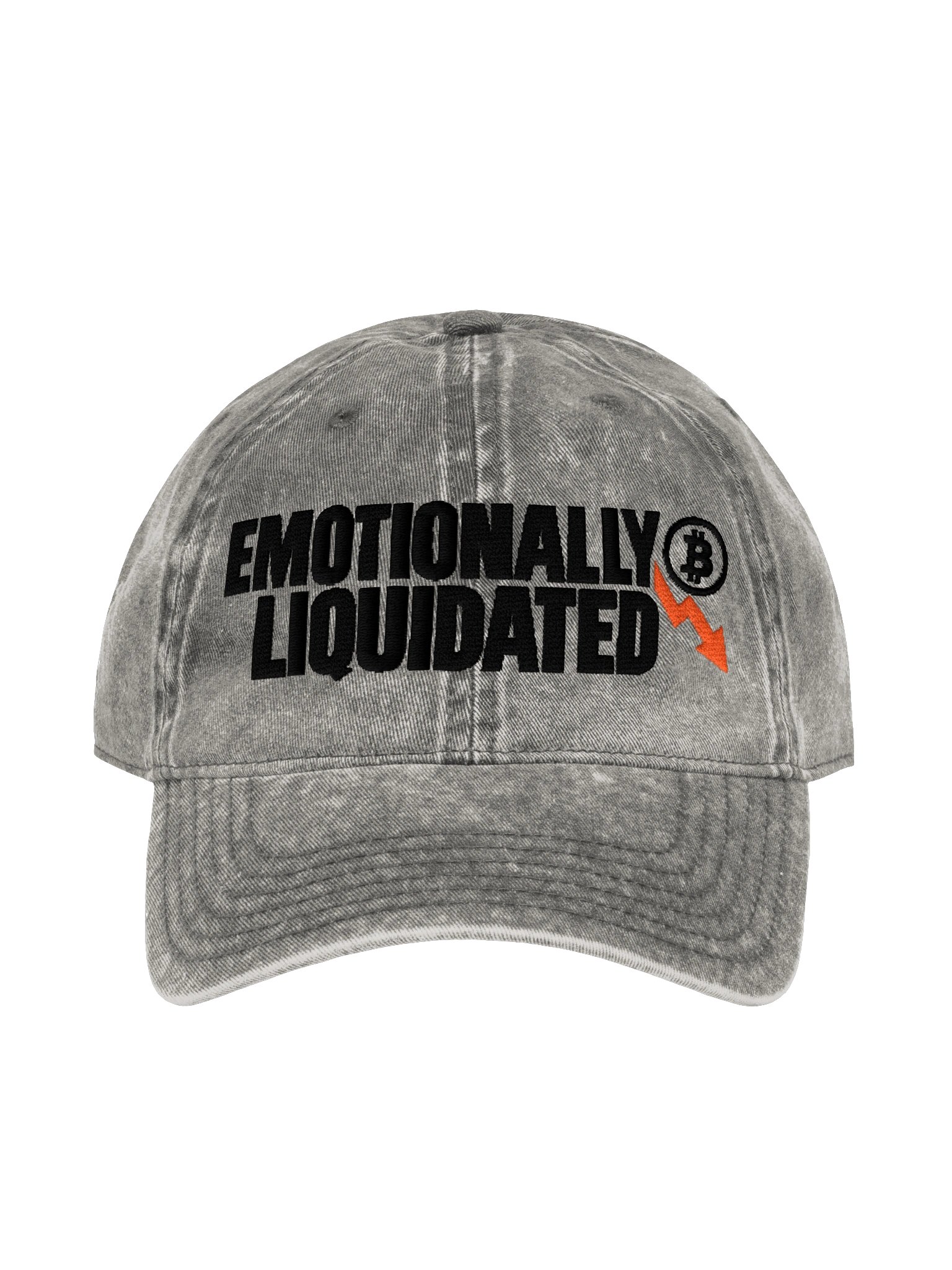 Emotionally Liquidated Embroidered Dad Hat — Paper Hands Costume Set product image (1)