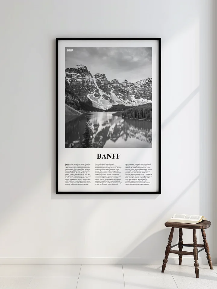 Banff 01 Newspaper Poster | Framed product image (2)