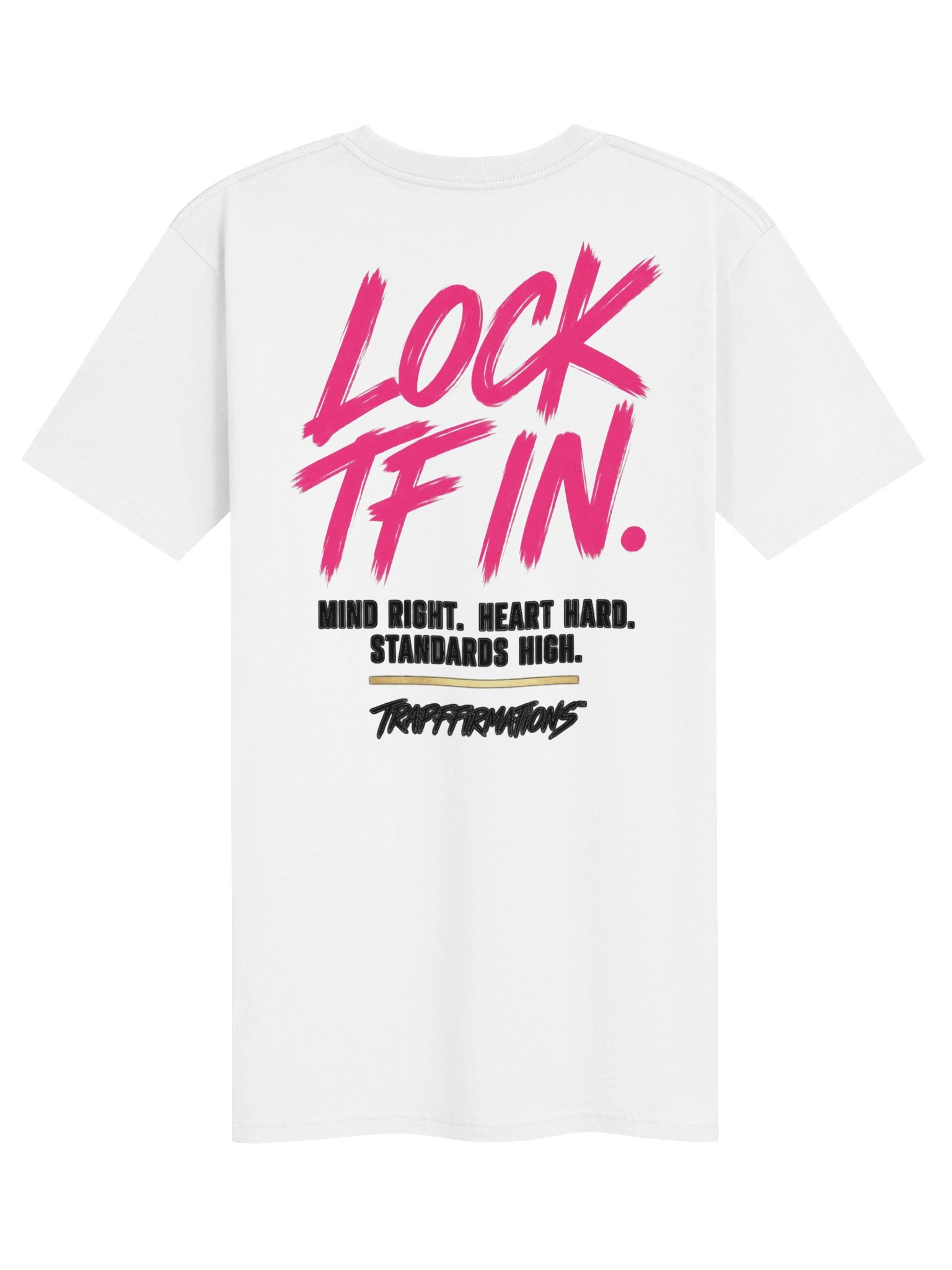 LOCK TF IN. • The Statement Tee | White product image (2)