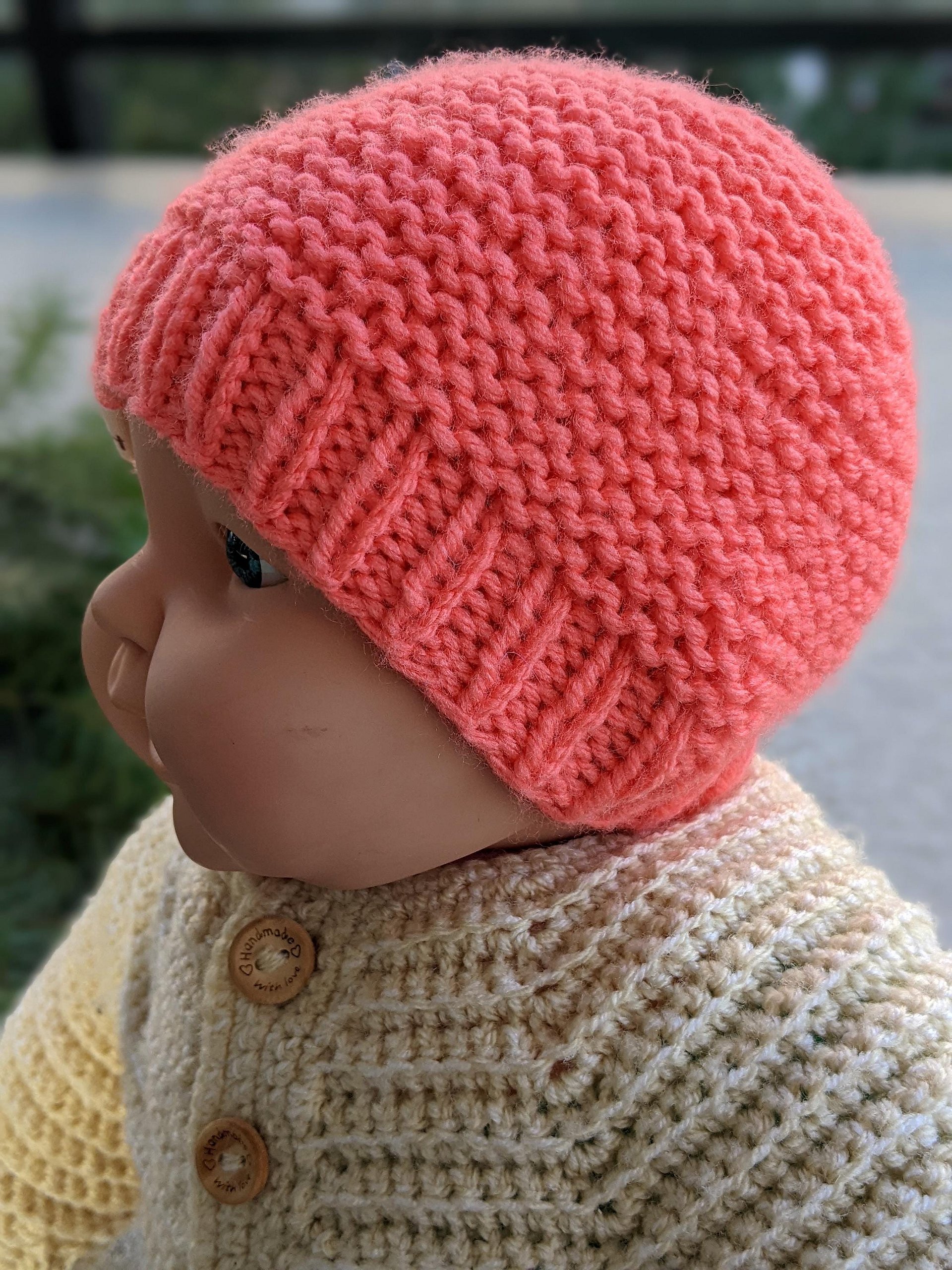 Set of 3 Knit Newborn Baby Beanie Patterns product image (1)