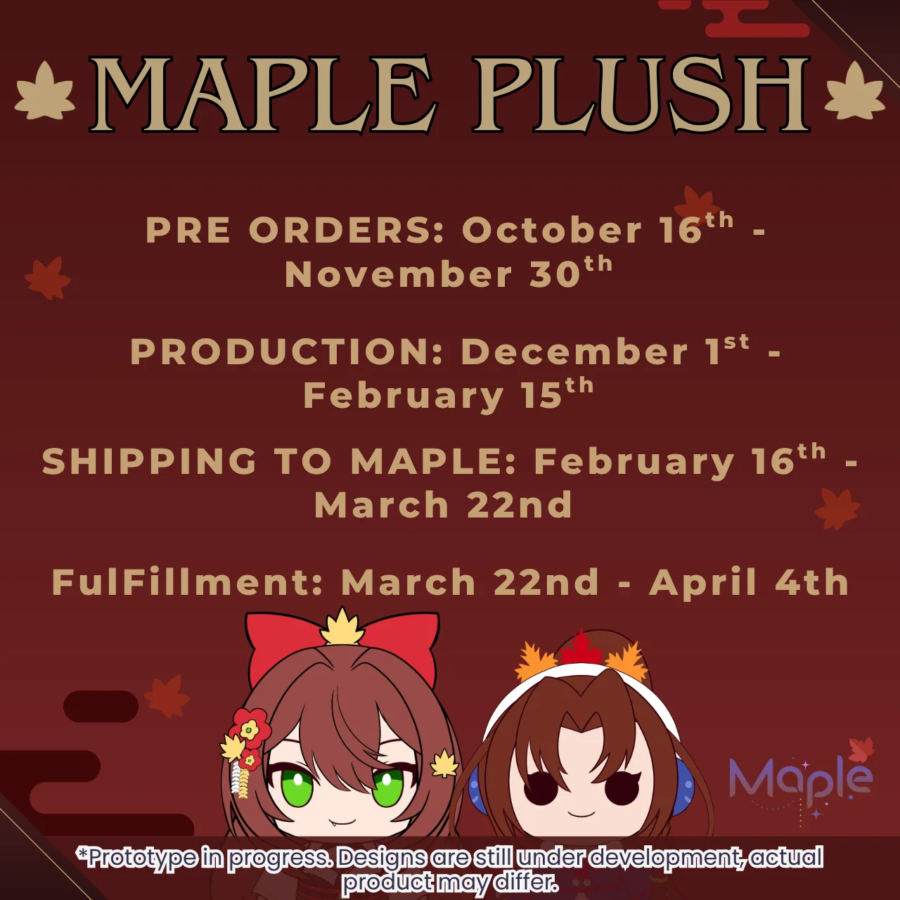 Maple Plush - PRE ORDER product image (3)