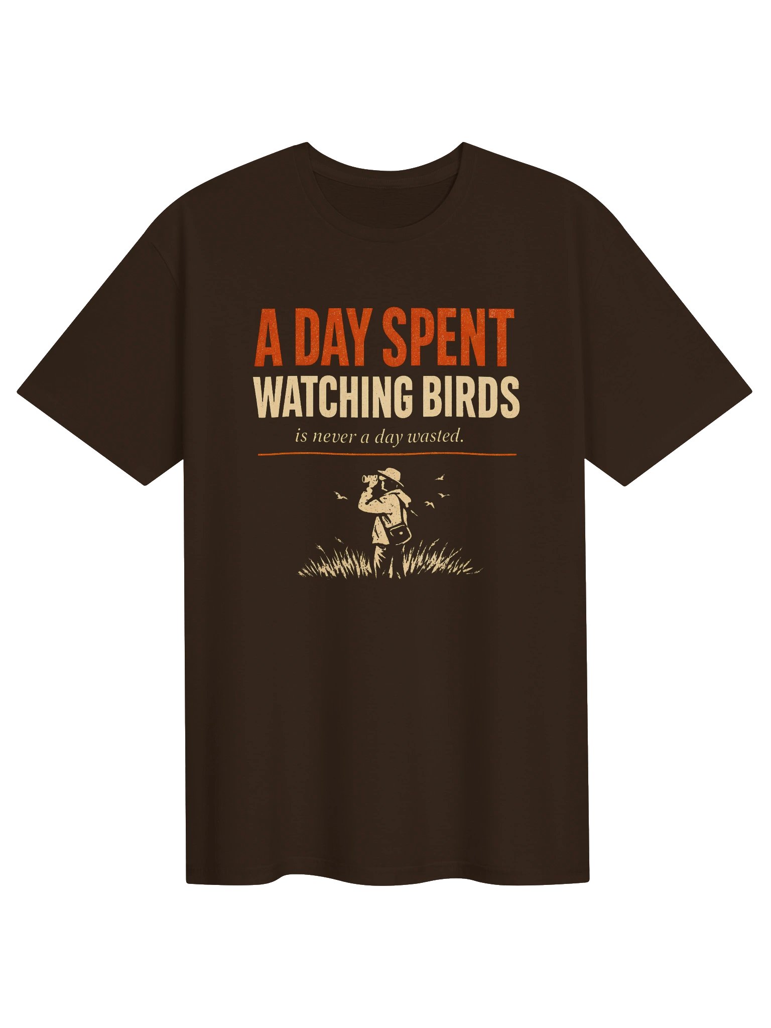 A Day Spent Watching Birds T-Shirt – Uplifting Nature Graphic Tee for Birdwatchers product image (2)