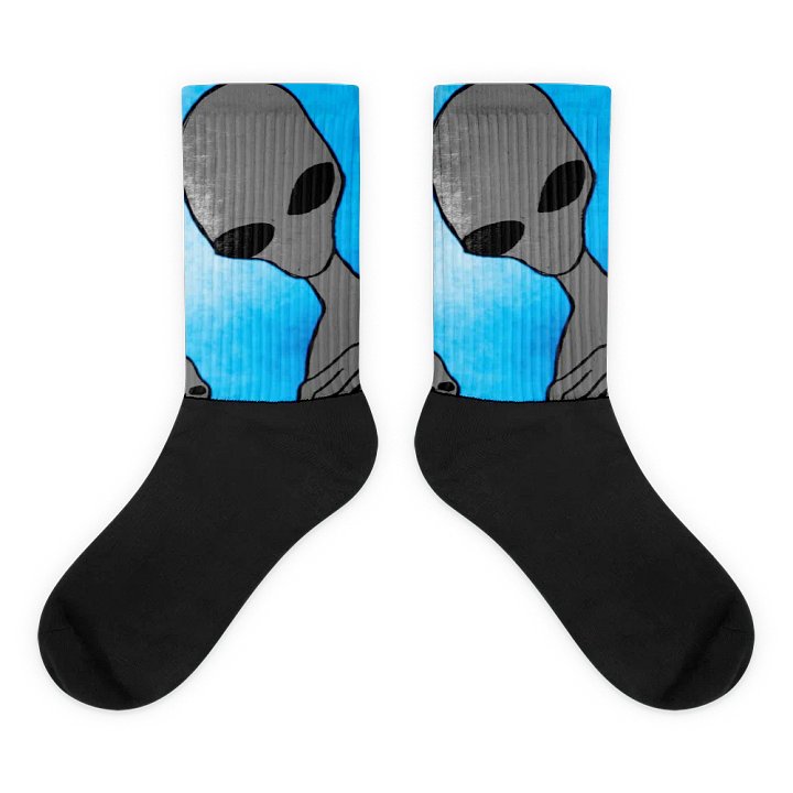 Where is Everyone? Black Foot Socks product image (1)