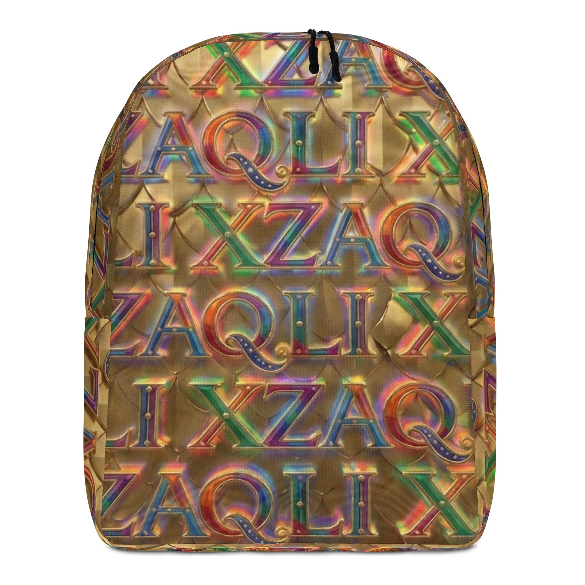 XZAQLI Liquid Gold Monogram Premium Commuter Backpack product image (1)