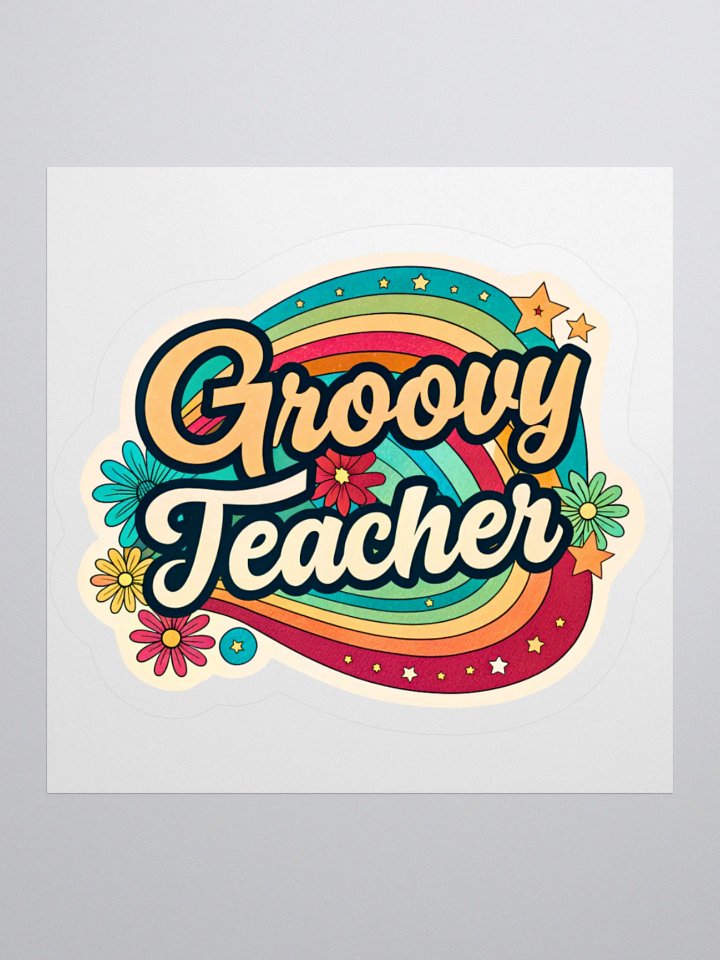 Retro Groove Kiss Cut Stickers product image (2)