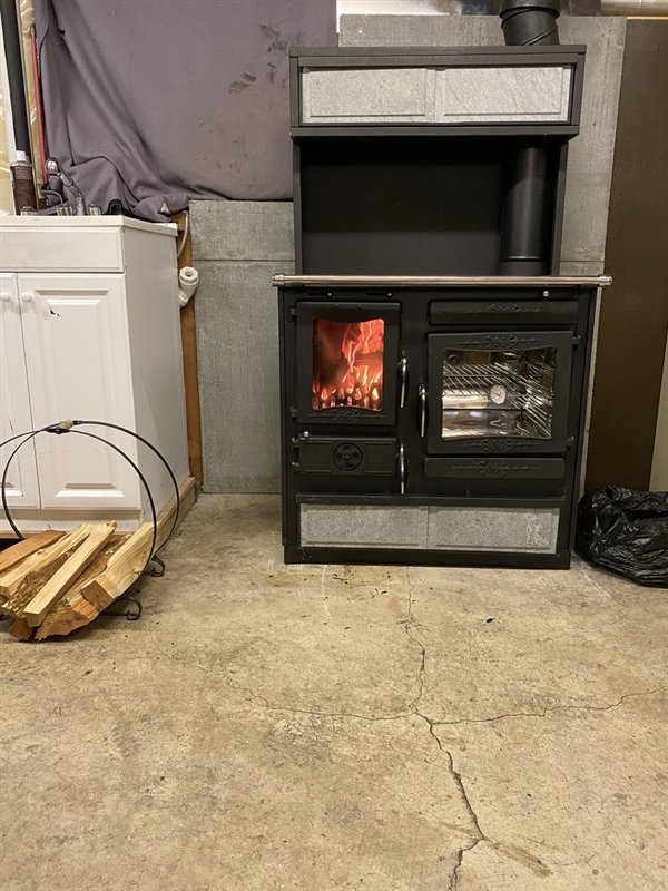 Guliver Wood Burning Cook Stove by Guca Soapstone with Warming Oven Left Hand Flue product image (1)