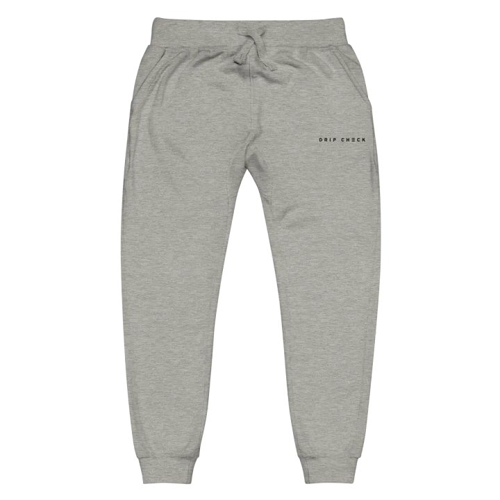 DRIP CHECK UNISEX FLEECE SWEATPANTS - GREY product image (1)