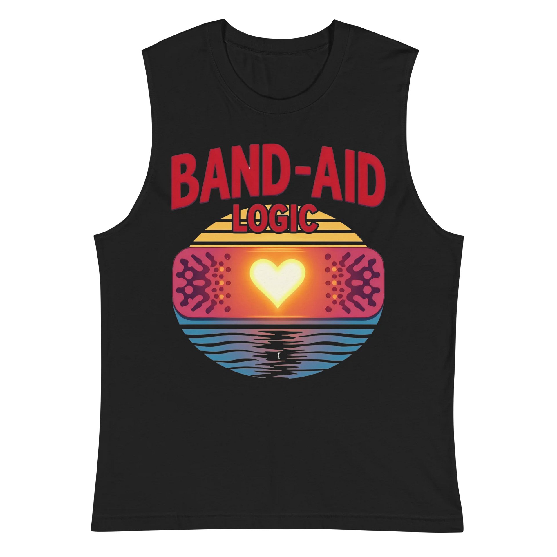 Heartfelt Band-Aid Logic Muscle Tank product image (3)