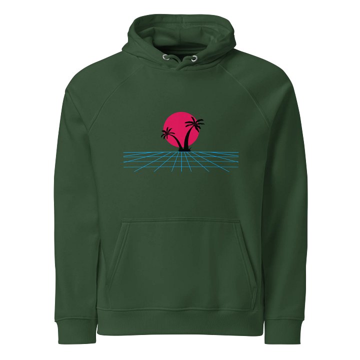 Retro Sun Palm Eco Hoodie product image (1)