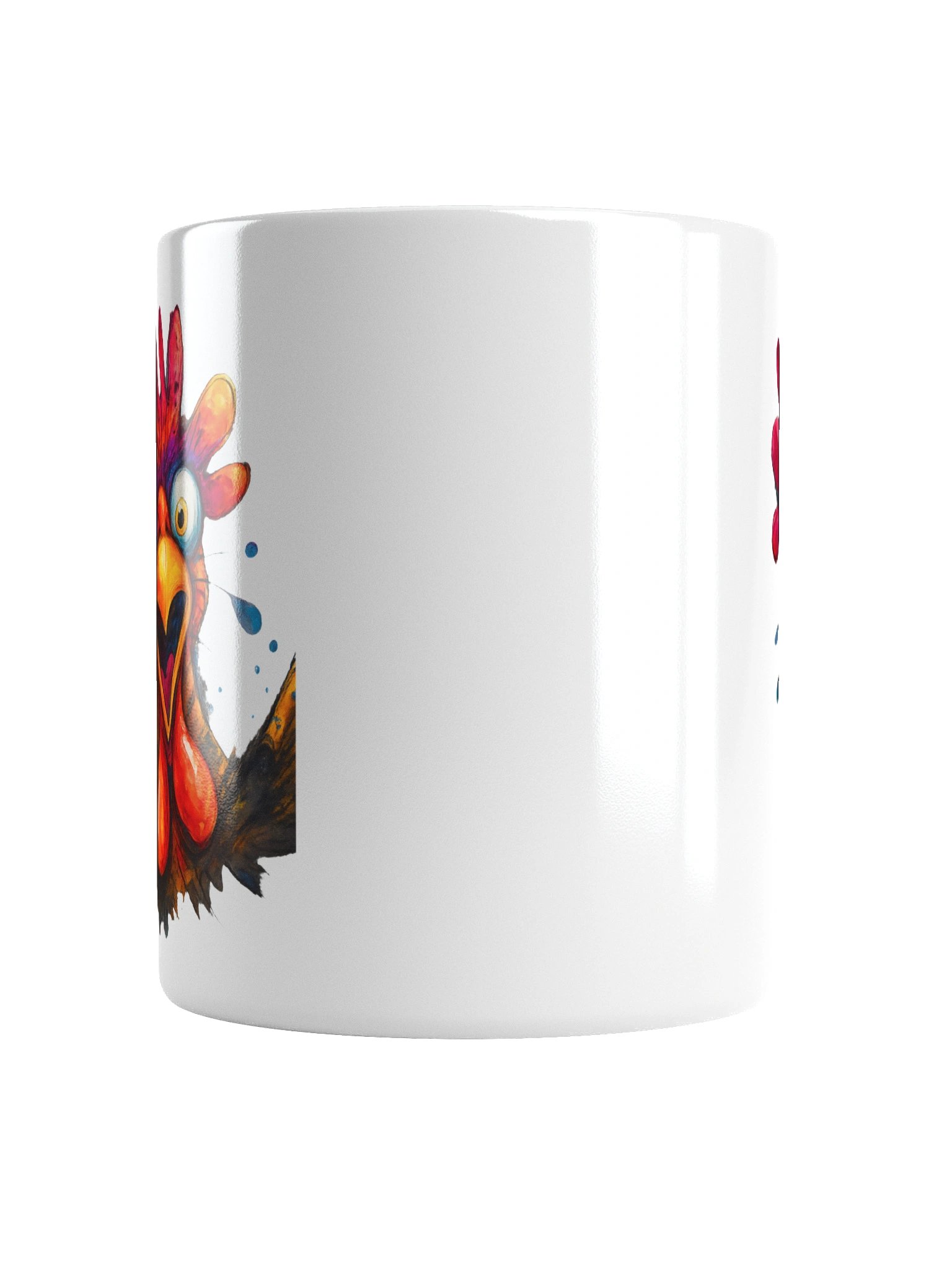 Squawking Roosters White Glossy Mug product image (17)