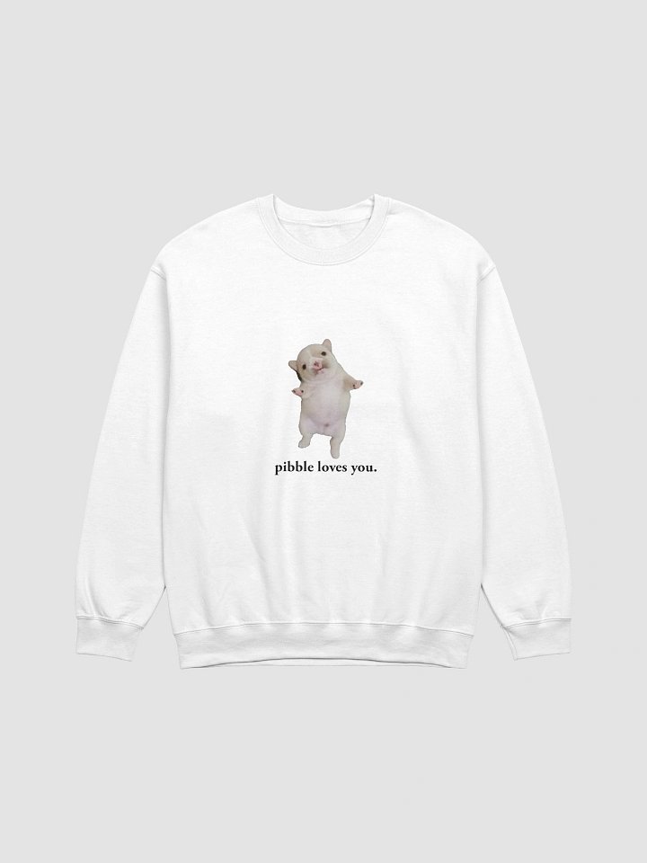 pibble loves you. (crewneck) - light colors product image (13)