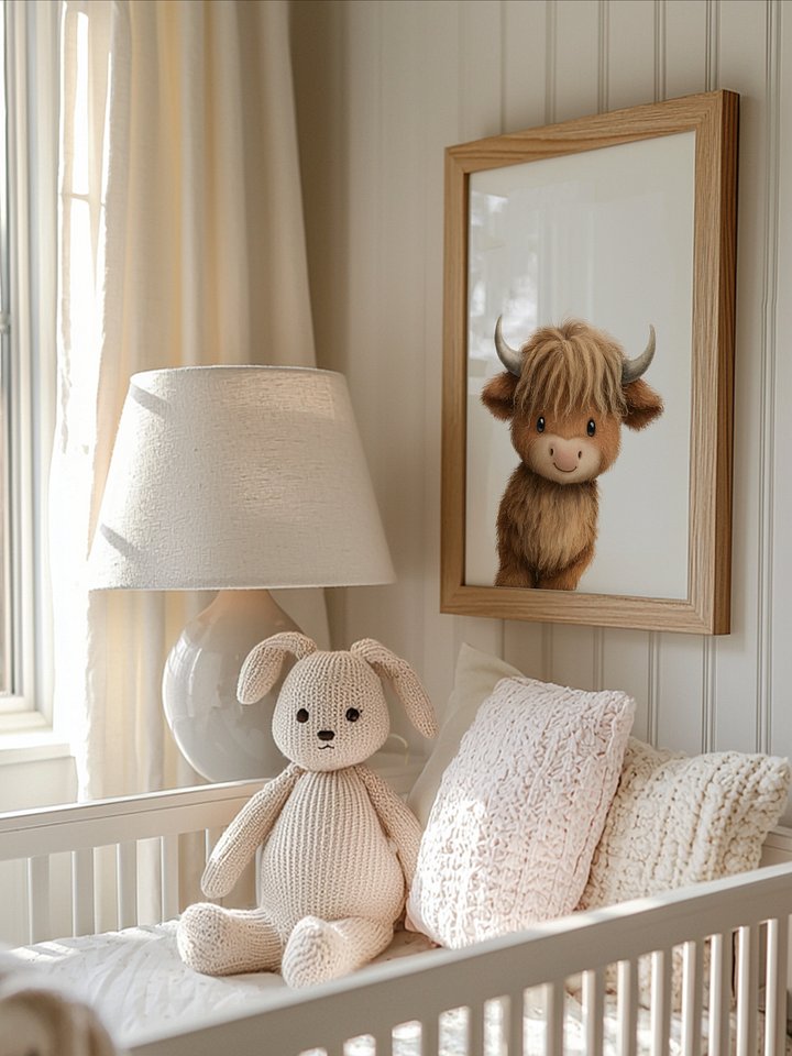 Highland Cow Farm Animal Nursery Print product image (2)