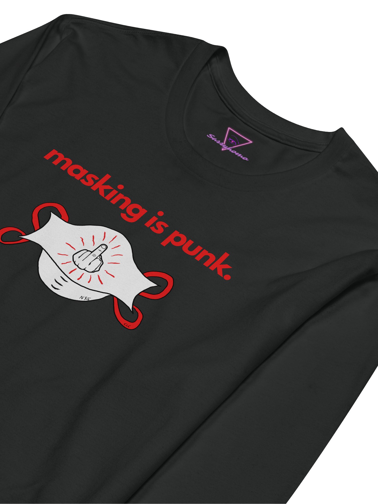 Masking Is Punk long sleeve tee product image (3)