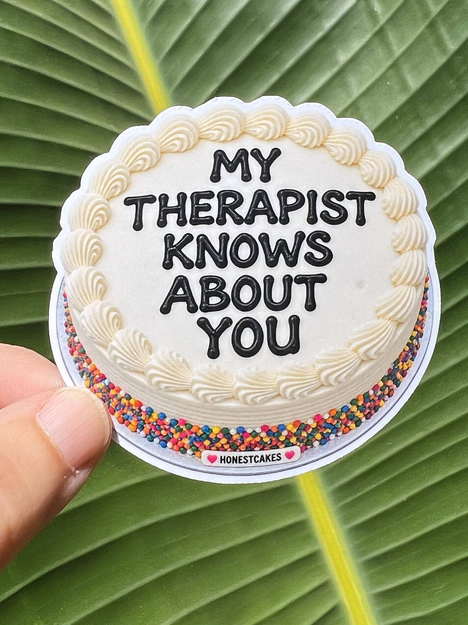 VINYL STICKER: My Therapist Knows About You - FREE SHIPPING product image (1)