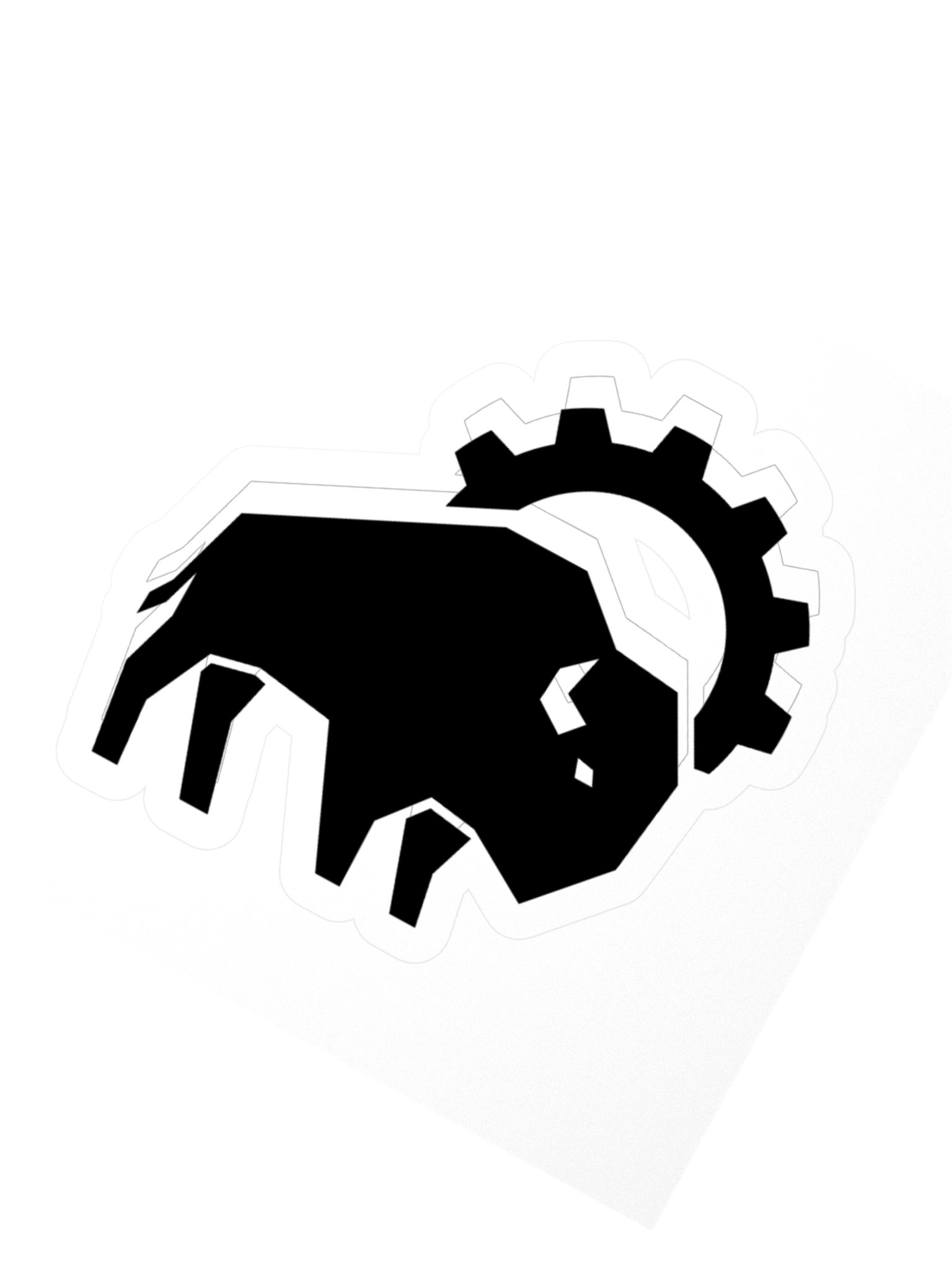 Sprocket Rise Sticker - Black product image (2)