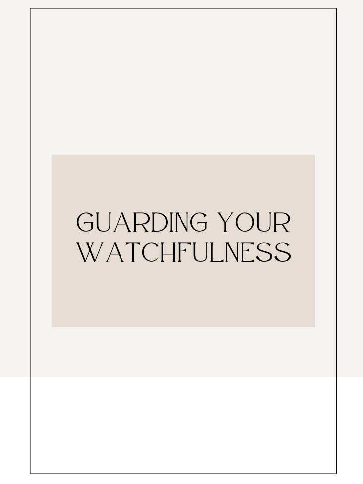 Guarding Your Watchfulness - Free Worksheet product image (1)