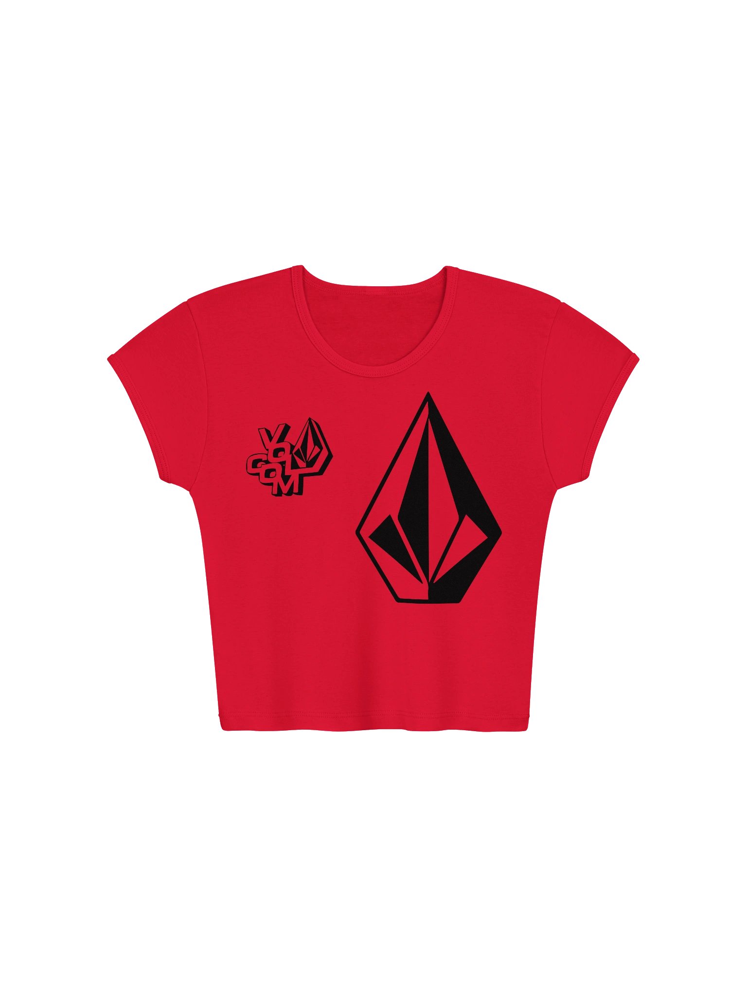 LA Ribbed Baby Tee: Combed Cotton Crop Top product image (3)
