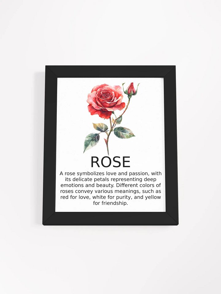 Passionate Petals Framed Poster product image (1)