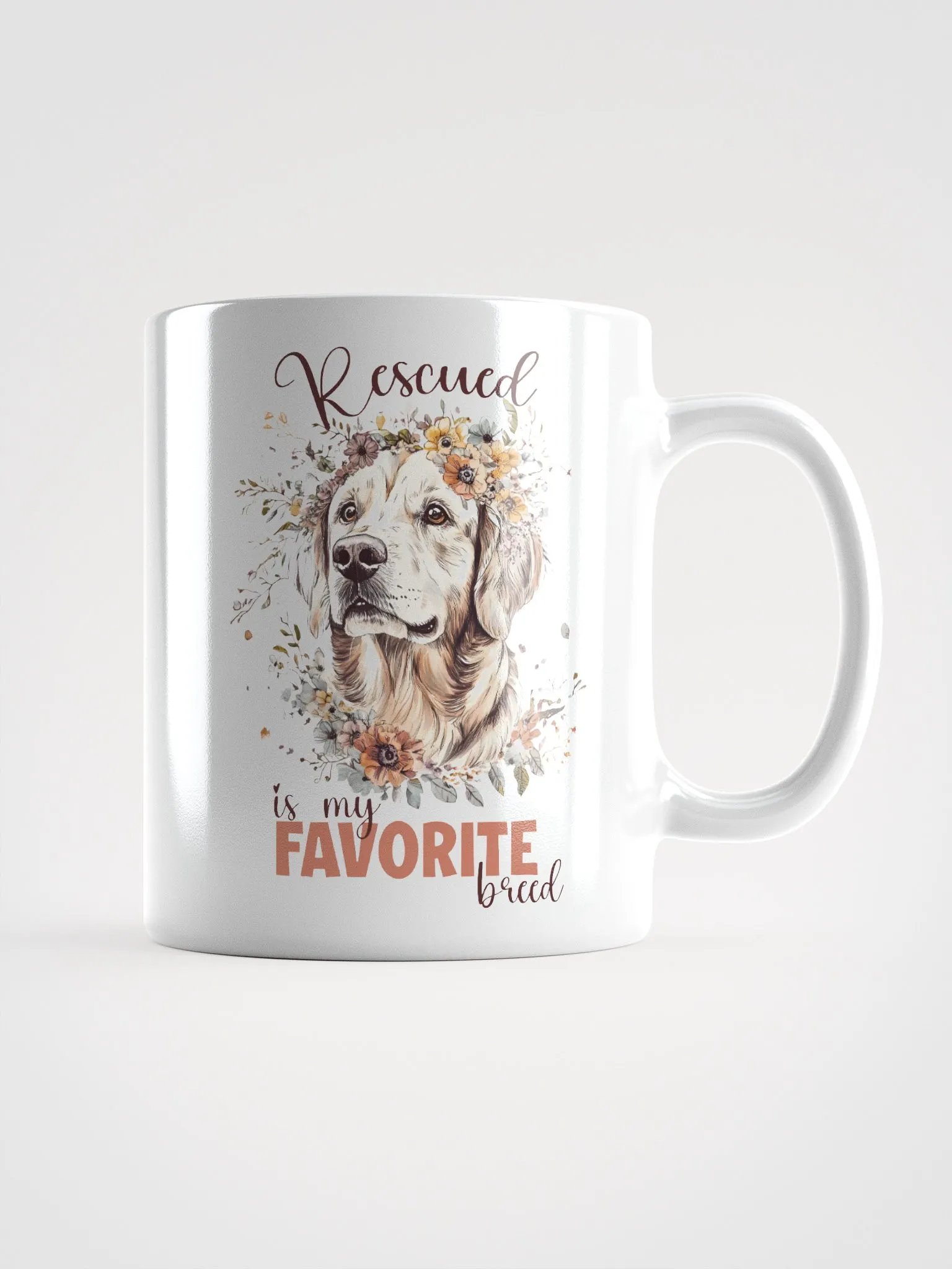 Rescued Is My Favorite Breed Duo Mug product image (1)