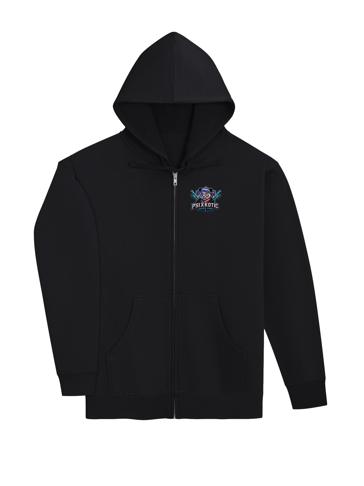 Psixkotic Bamboo Krew American Panda Zip Hoodie product image (3)