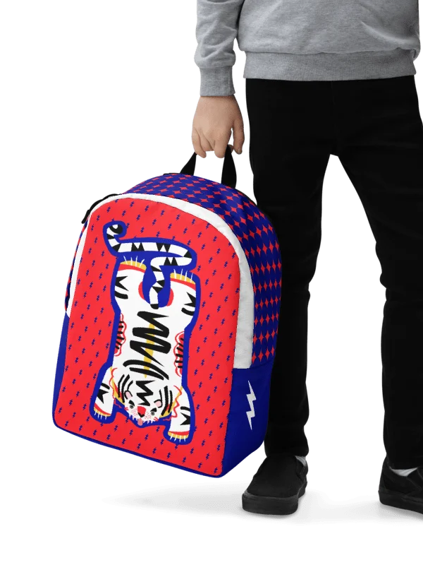 Blue and Orange Tiger Backpack product image (2)