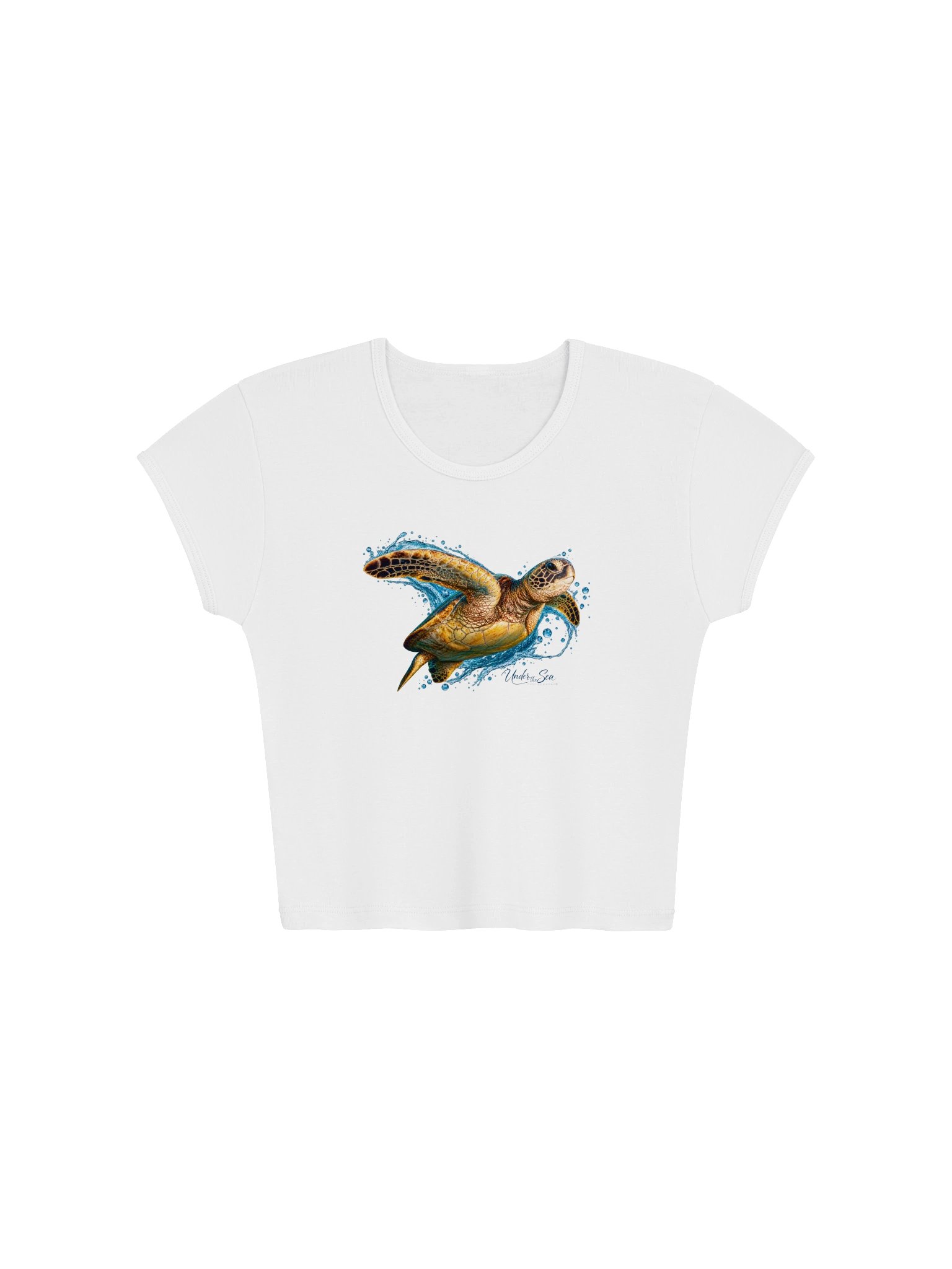 Hawaiian Green in the Blue Sea Turtle Baby tee product image (1)