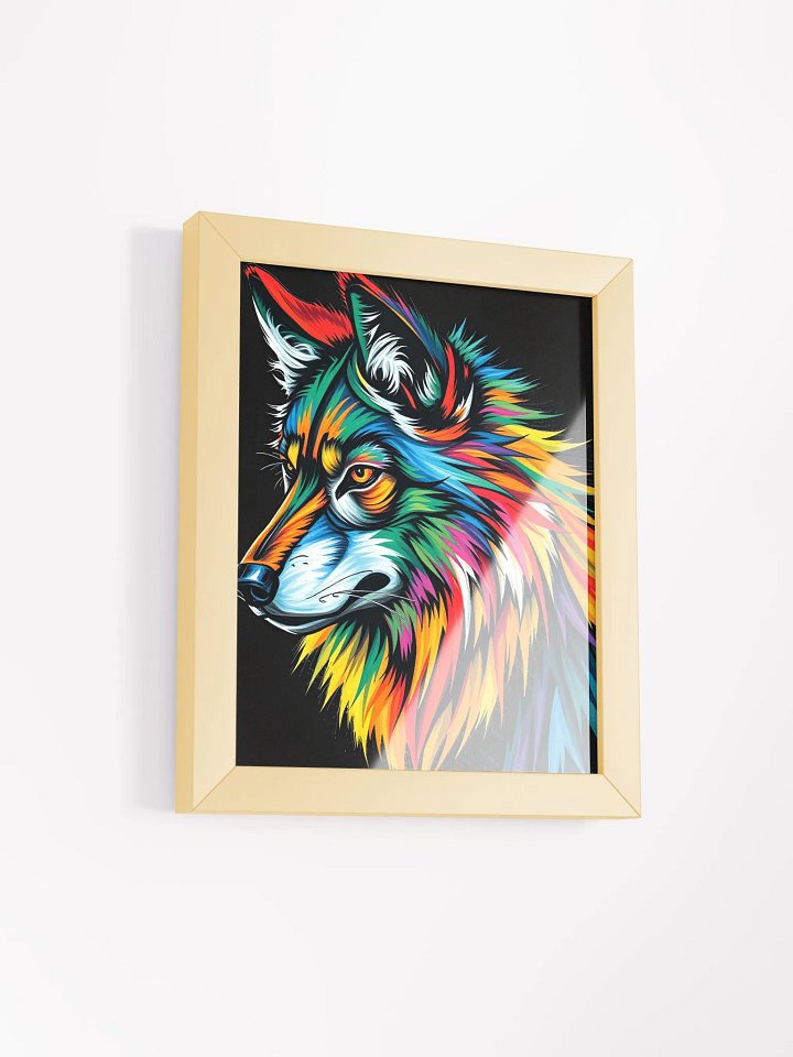Vibrant Wolf Spirit Framed Poster product image (10)