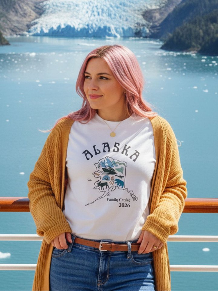 Alaska Cruise Family Adult Matching T-Shirts product image (15)