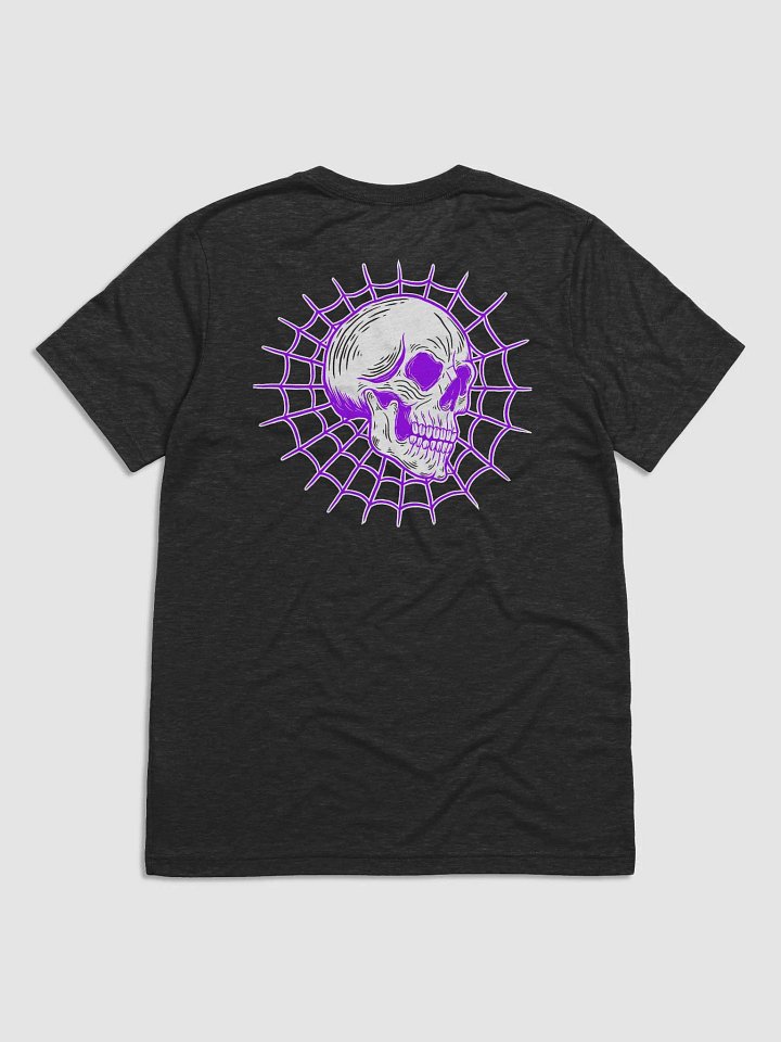 Spider web Skull purple tshirt product image (7)