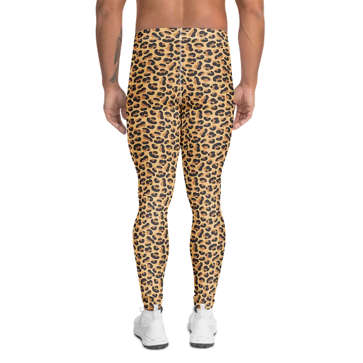 Bold Brown Leopard Print Men's Leggings product image (2)