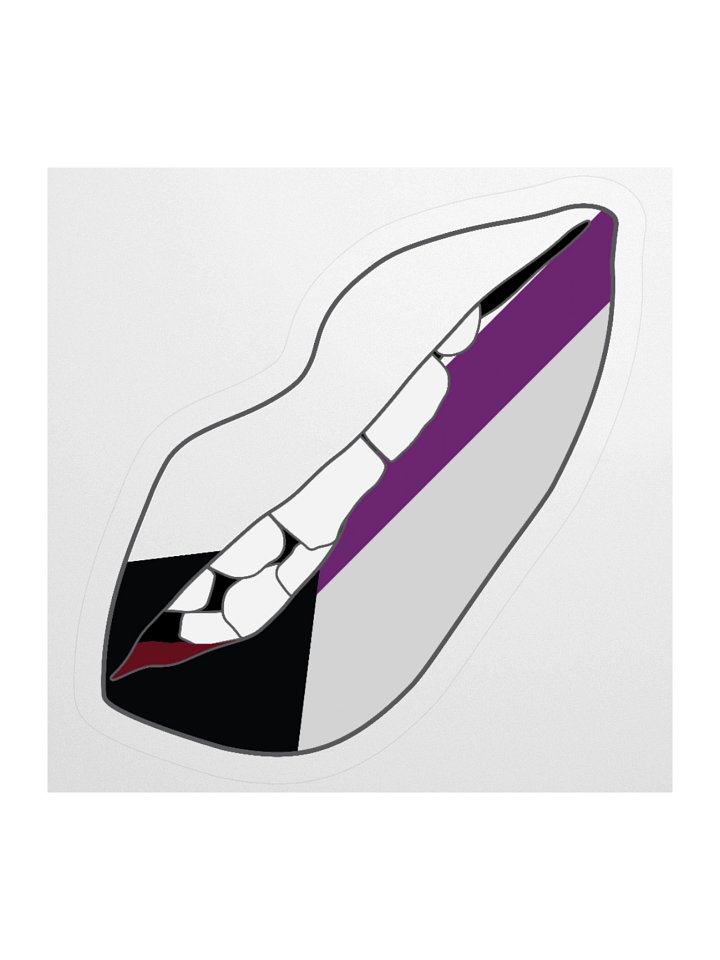 Demisexual Pride Flag Biting Lips Sticker product image (1)
