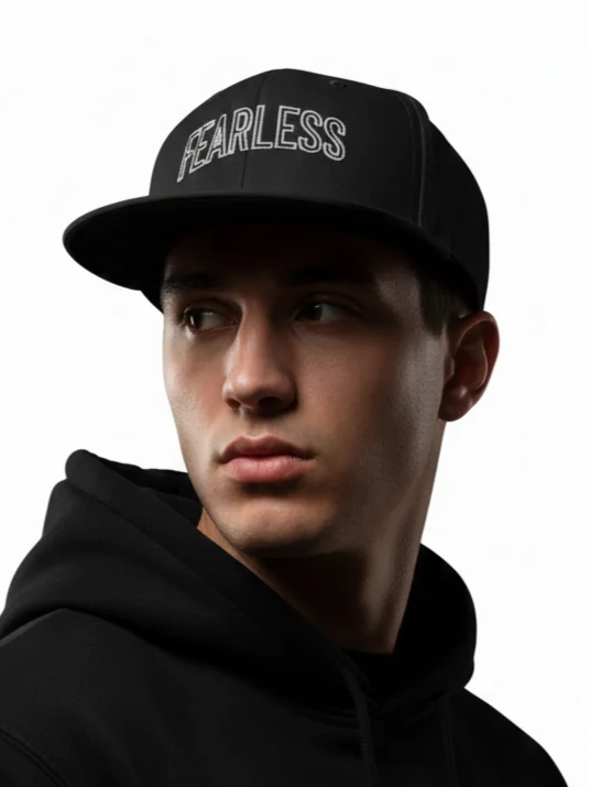 Fearless Distressed Wool Snapback Cap product image (1)