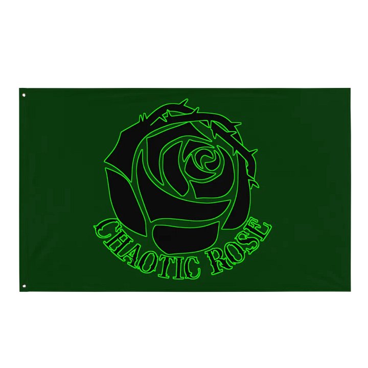 Chaotic Rose Flag product image (1)