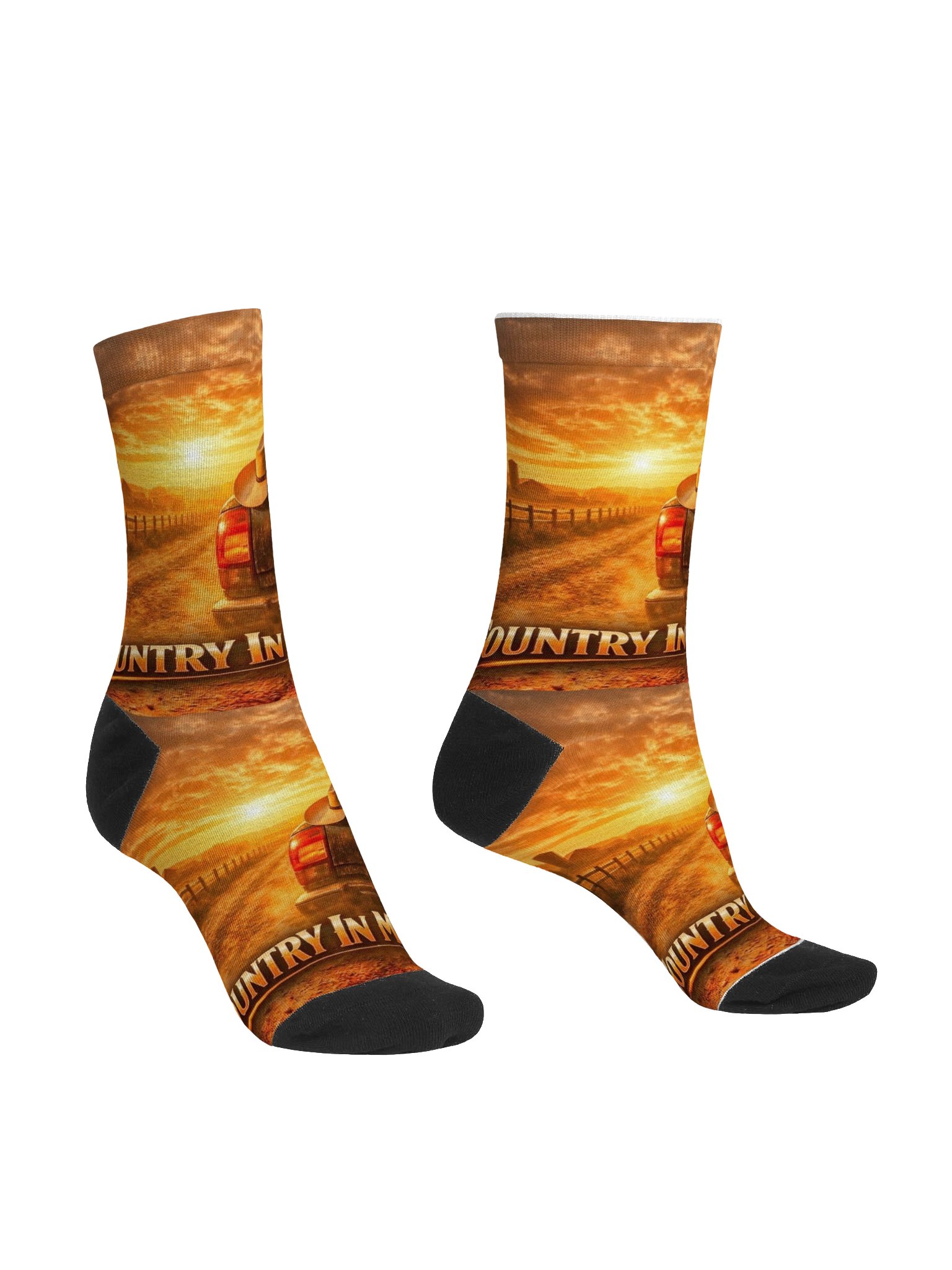 Country In My Blood Sustainable Crew Socks by ZeekFamilyAppeal product image (3)