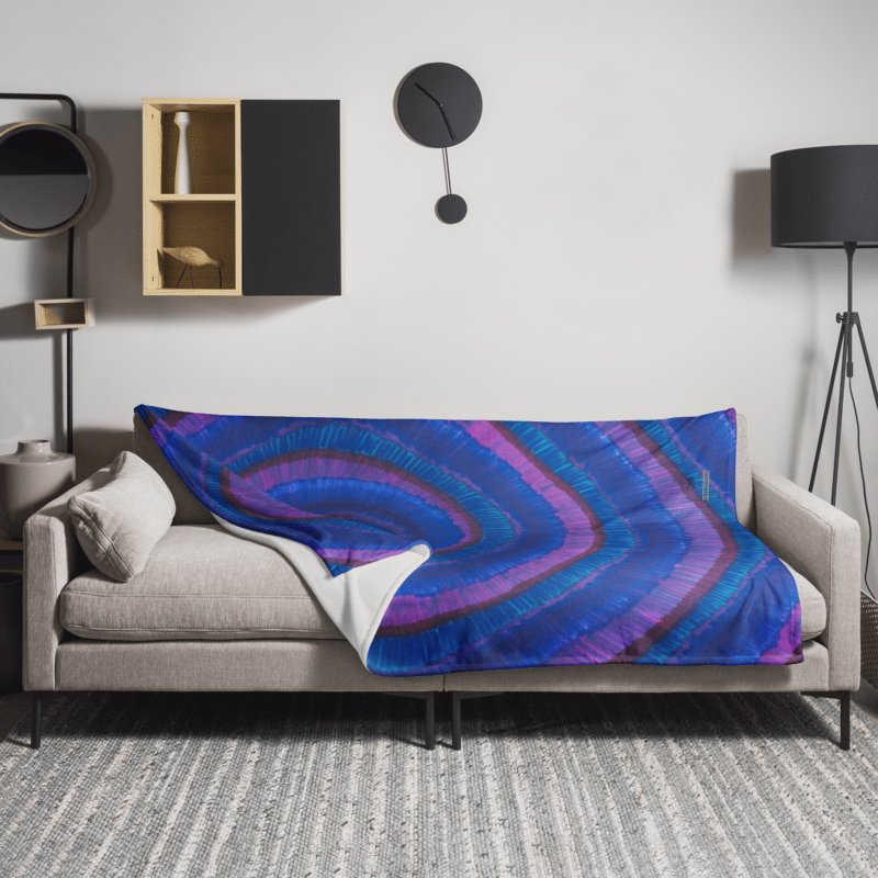 Purple SWIRLS Blanket product image (1)