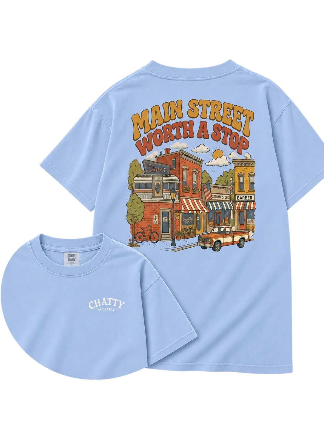 Main Street is Worth a Stop Tee | Americana Collection product image (1)