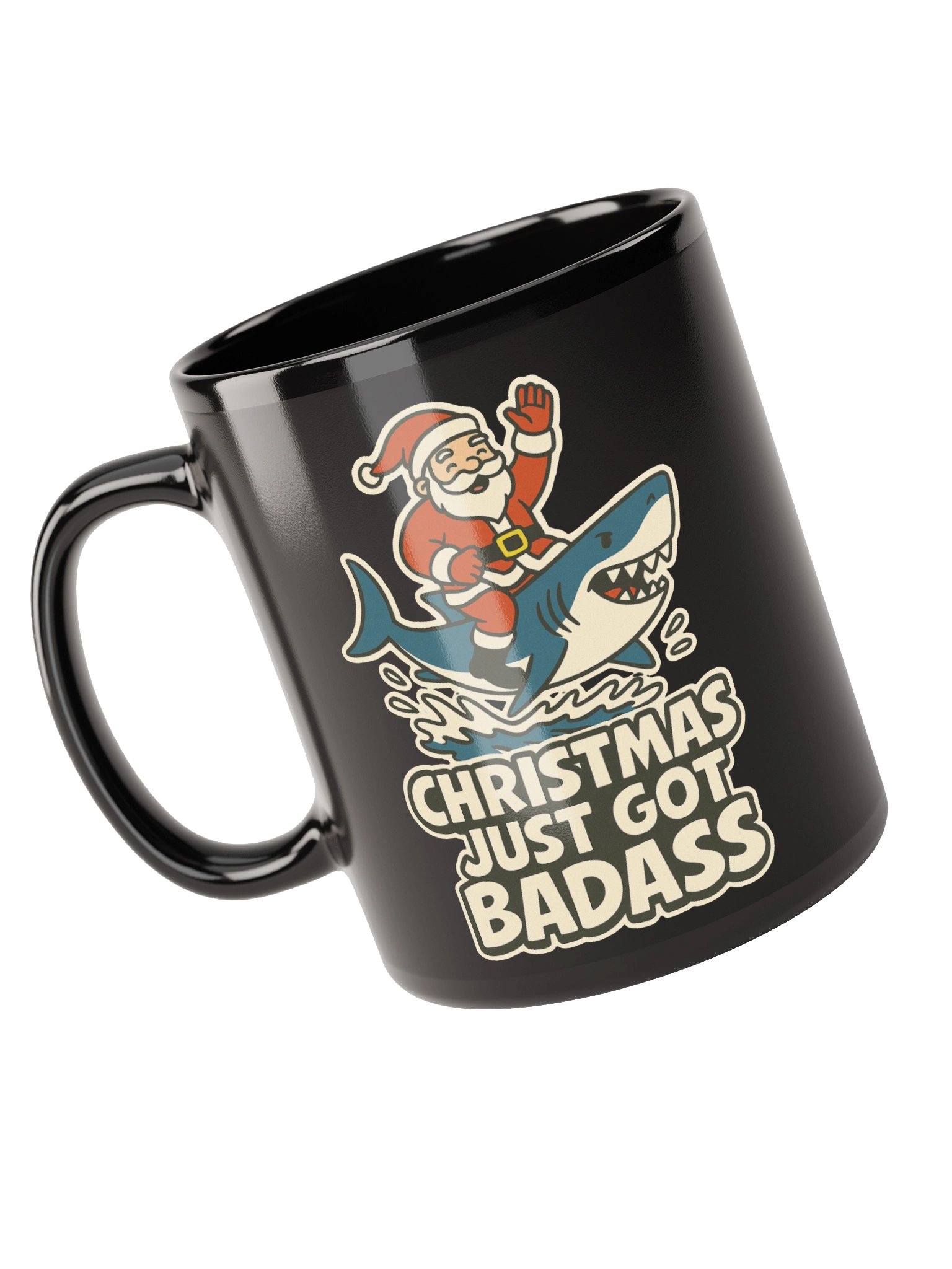 BADASS CHRISTMAS BLACK MUG product image (6)