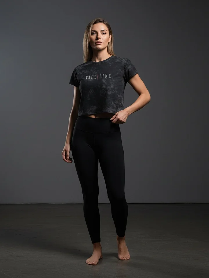 VAULTLINE Mineral Wash Crop Tee product image (1)