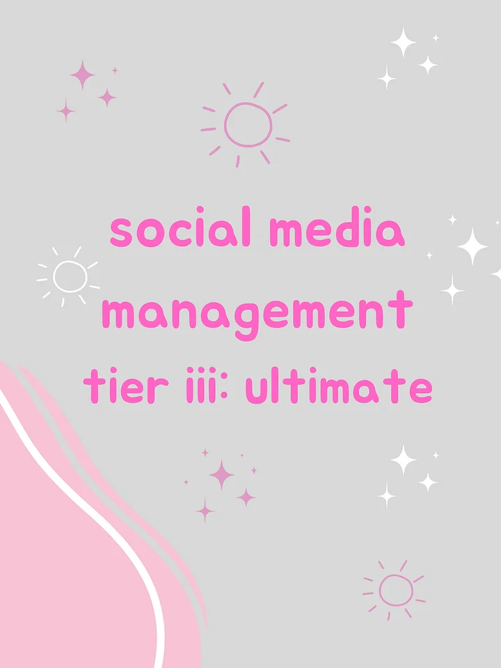 Social Media Management Tier III: Ultimate product image (1)
