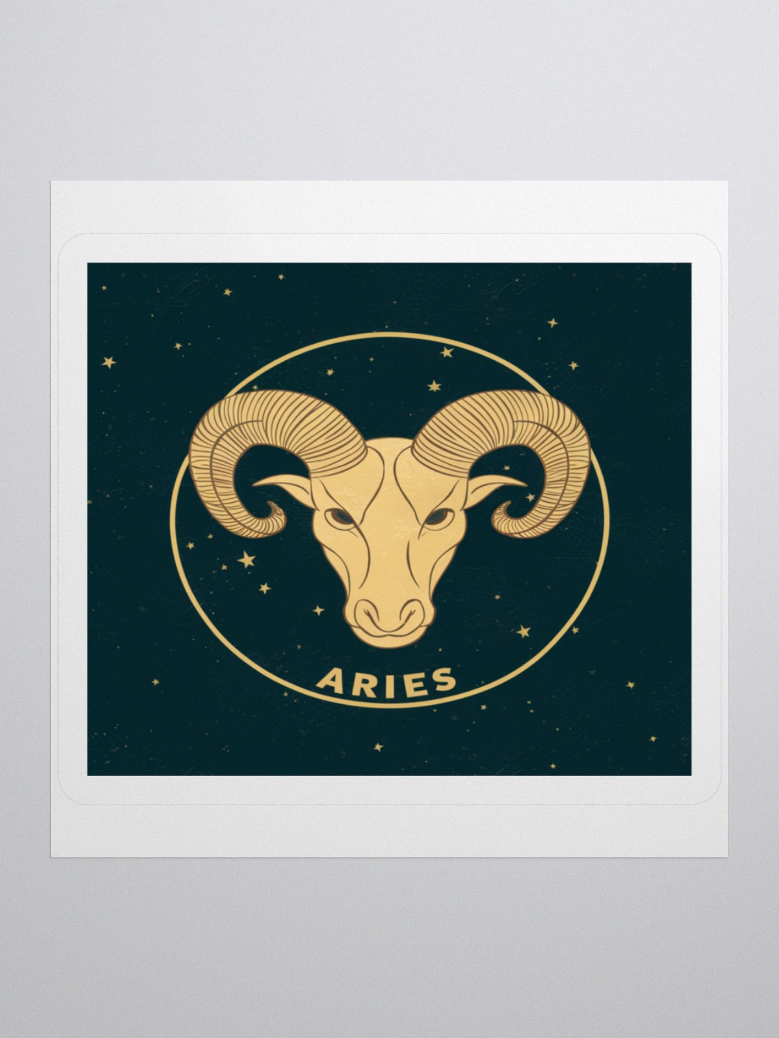 Aries Zodiac Kisscut Sticker - Exclusive Design by TDS Music product image (2)