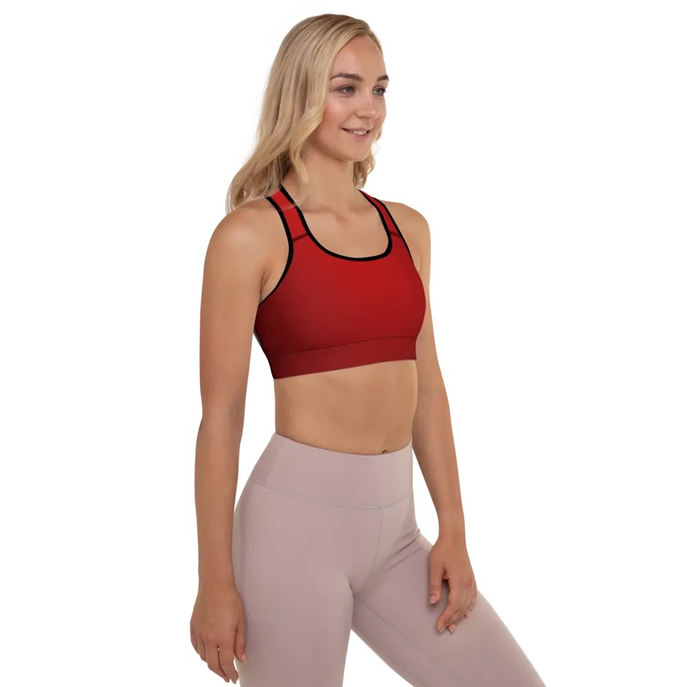 Radiant Red Padded Sports Bra product image (9)