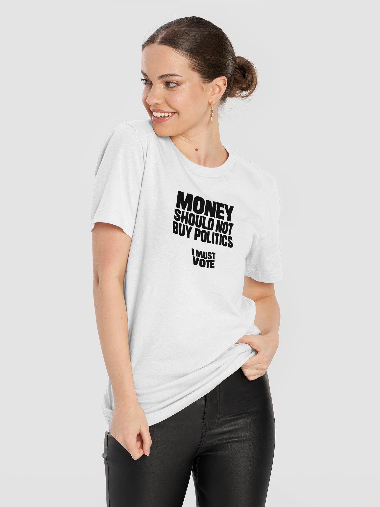 Money Should Not Buy Politics Tee - White product image (11)
