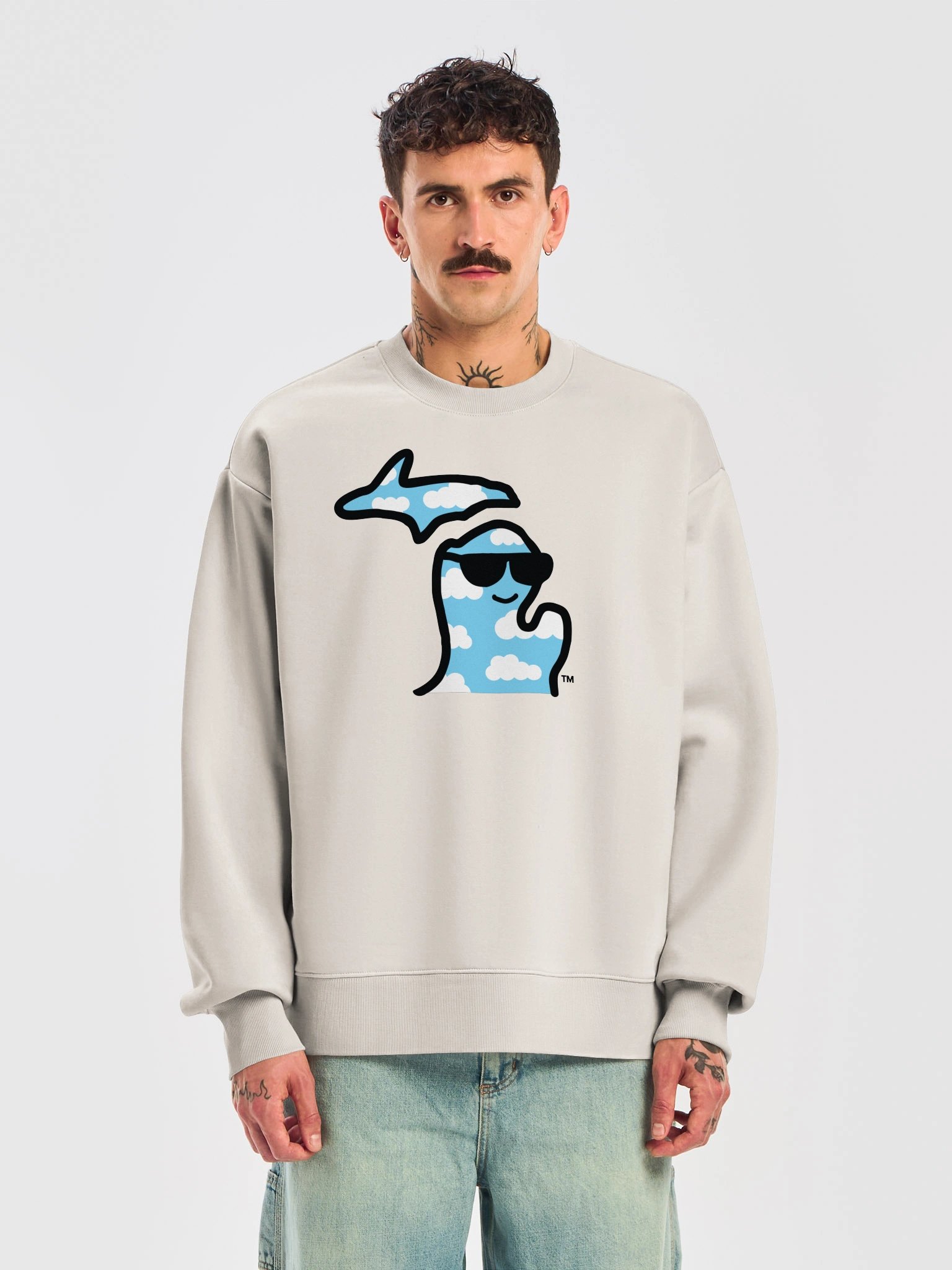Mich. Clouds Michigan Premium Sweatshirt product image (1)
