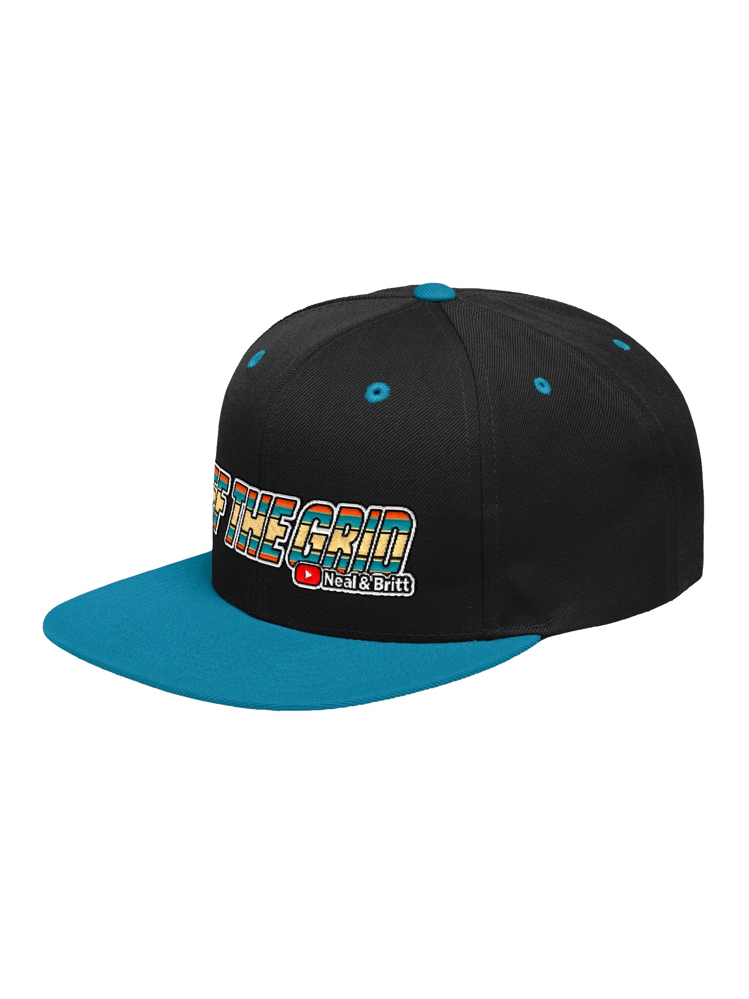 Off The Grid Southwest Snapback | Black/Teal product image (4)
