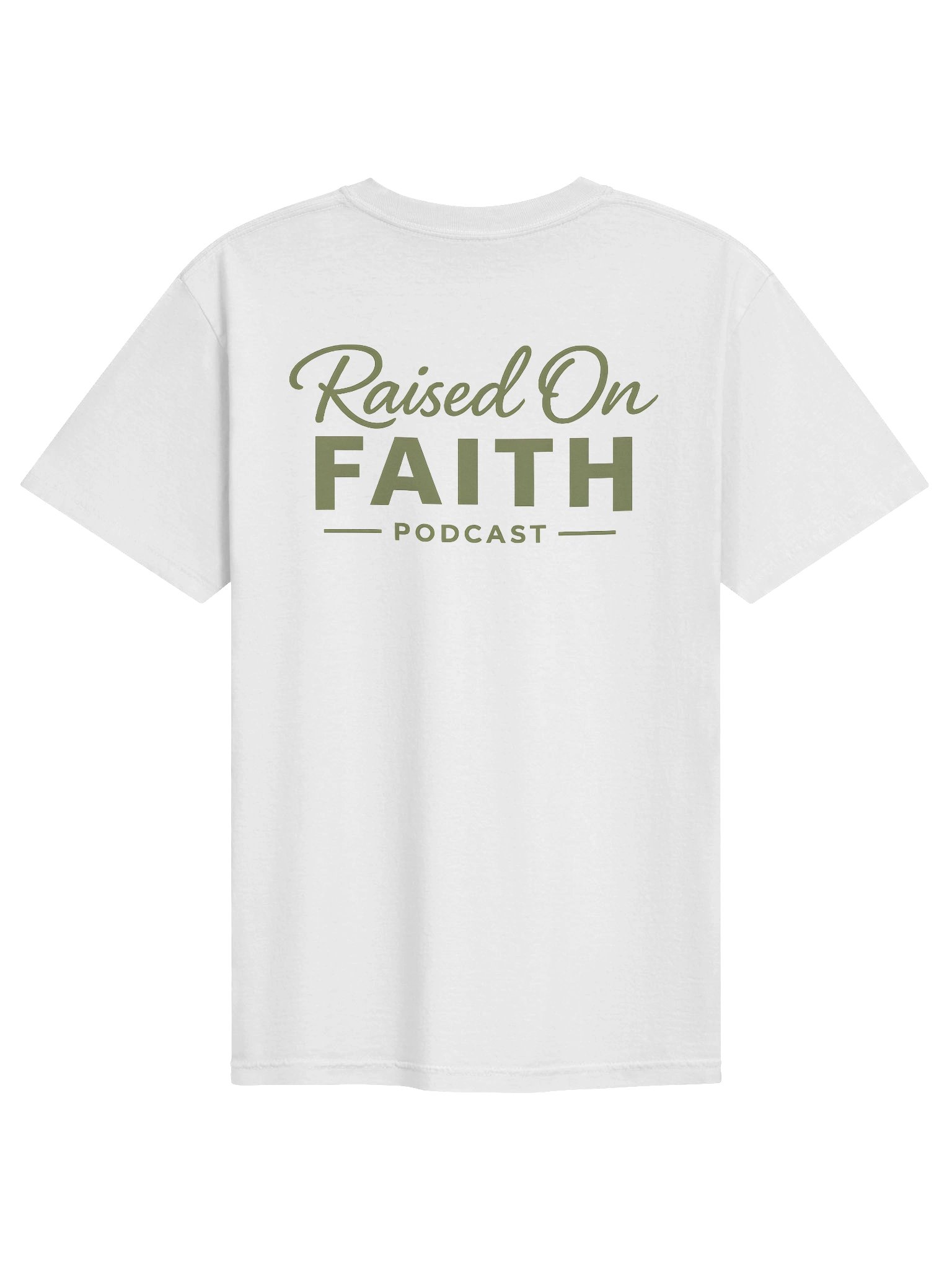Raised on Faith Tee - White/Green product image (2)
