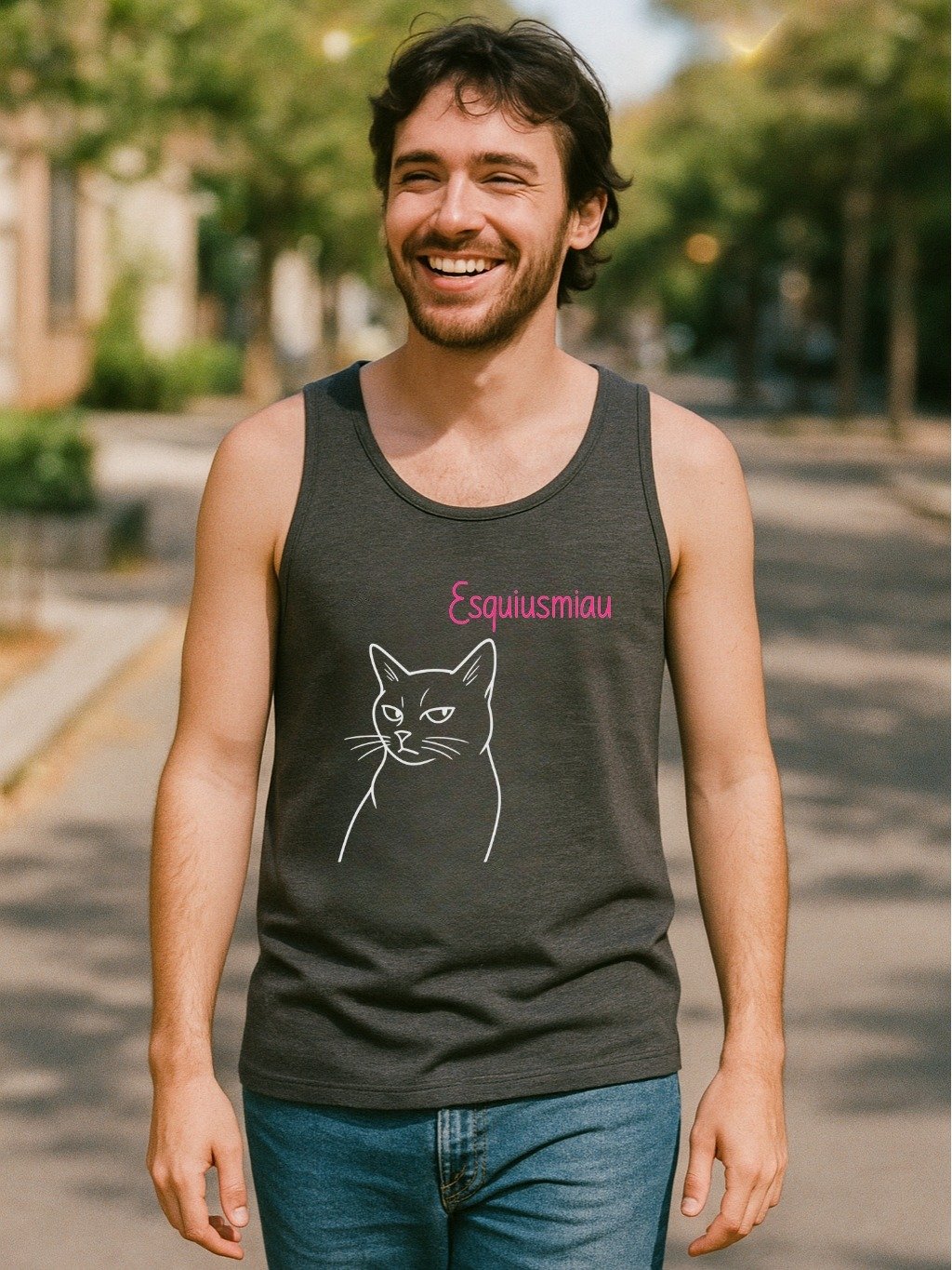 "Esquiusmiau" Tank (Dark) product image (2)