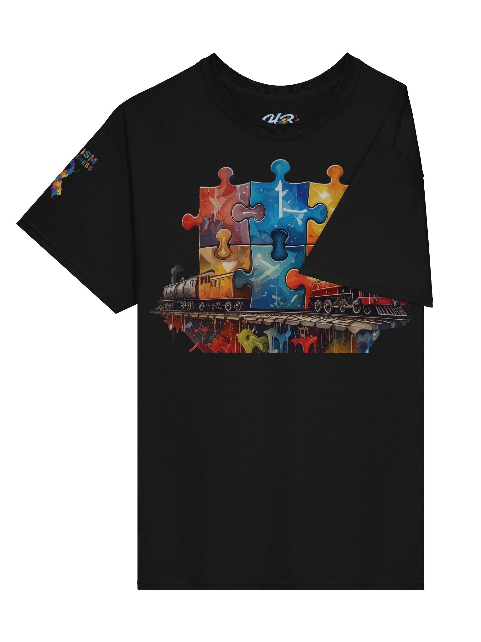 Autism trains tee product image (21)
