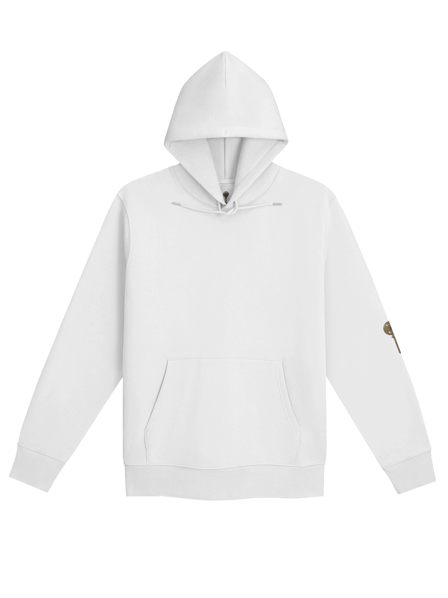 The Gatekeeper’s Key – White Reverse Arm Edition (Back + Left Sleeve Print) | Organic Hoodie product image (1)