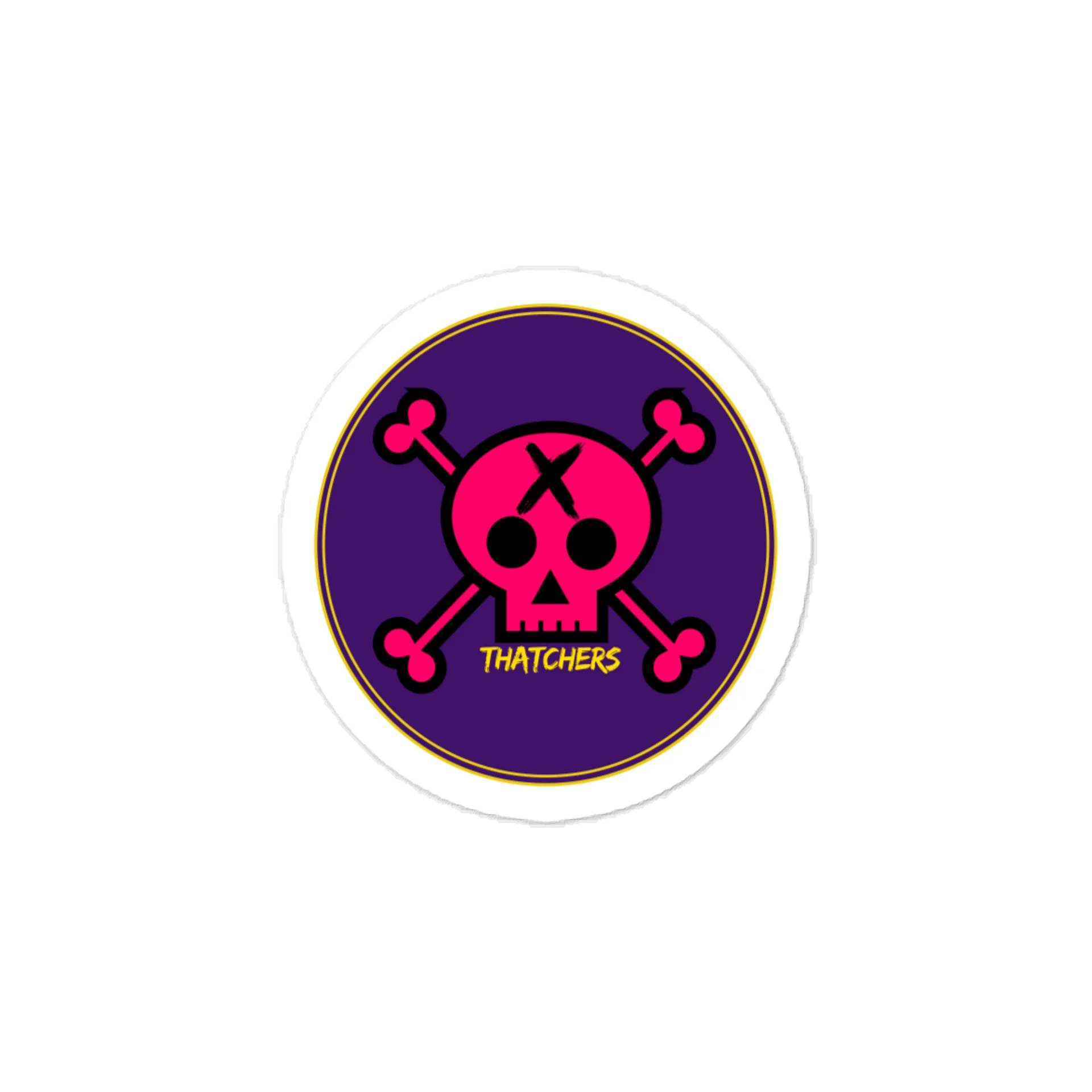 Thatchers Skull Kiss-Cut Vinyl Decal product image (1)