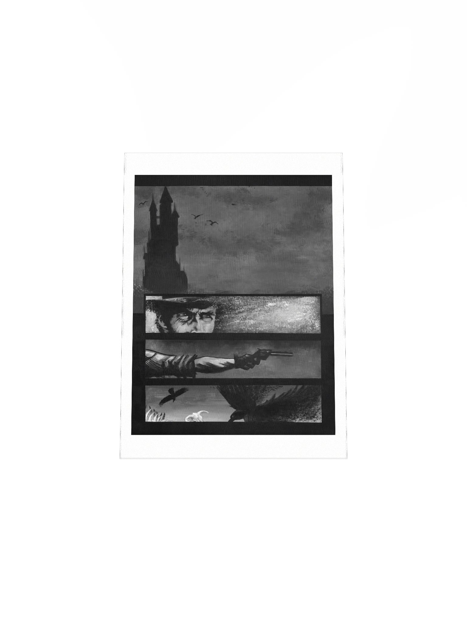 Dark Tower print (black and white) product image (26)
